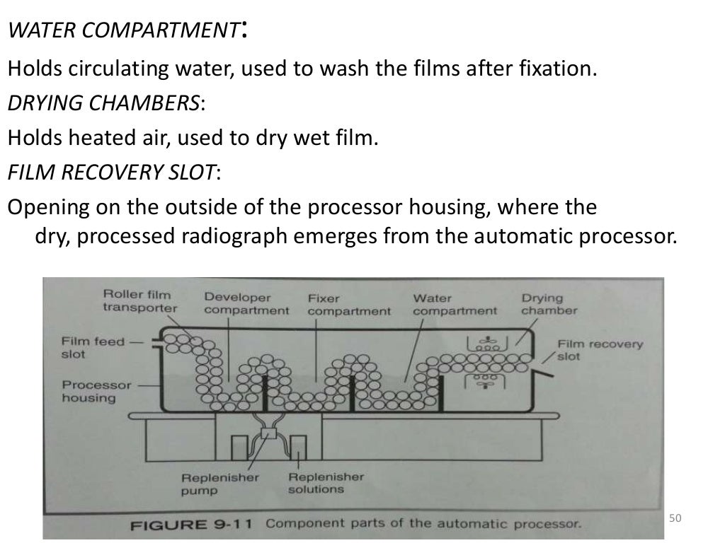 Dental x ray film processing