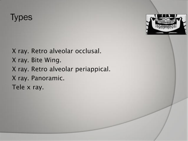 Dental x ray | PDF