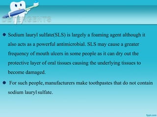 Toothpaste Sls Content Dentifrices_toothpastes in dentistry for | PPT