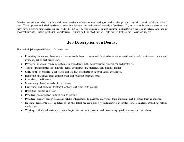 dentist resume sle doc dentist resume sle dentist resume sle doc dentist resume sle