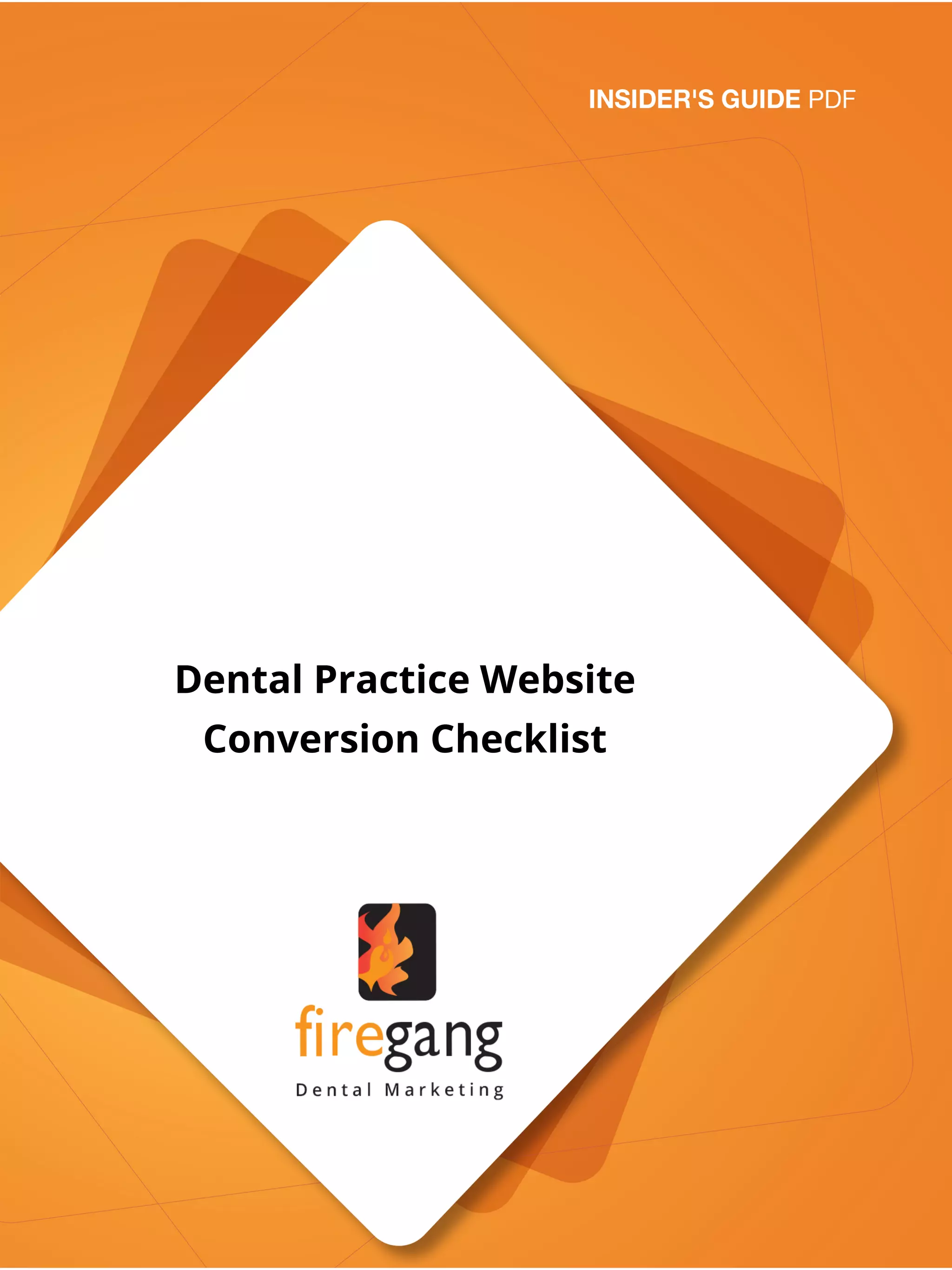 Dentist Web Design - Website Marketing Checklist | PDF