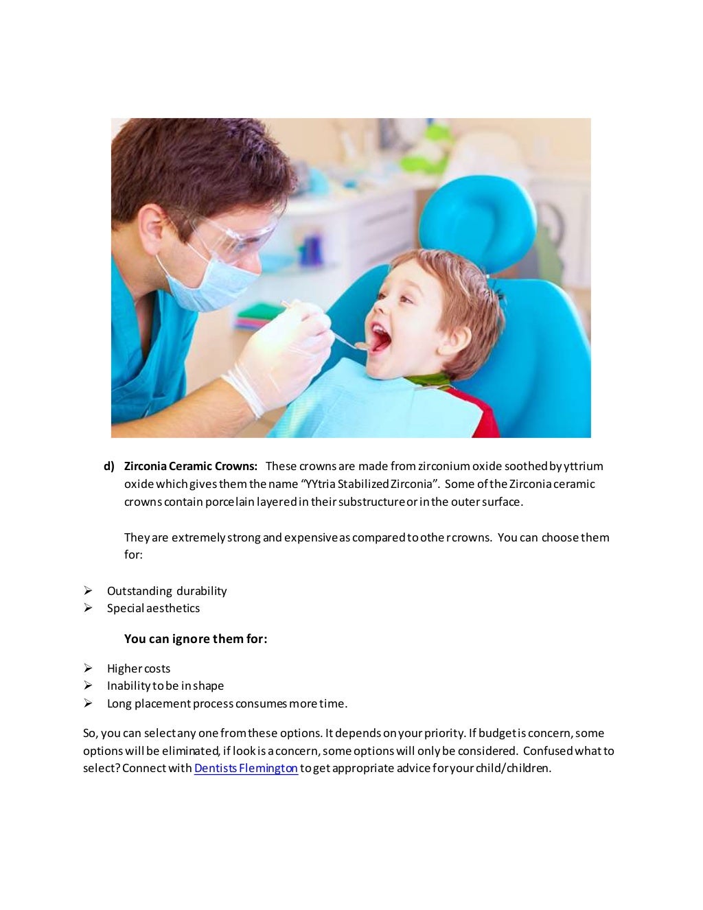 Different Types of Pediatric Crowns