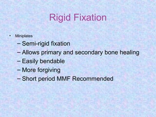 Semi Rigid Fixation Examples Dentist in pune.(BDS) MDS- OMFS - Dr. Amit T. Suryawanshi.. Mandibular ...