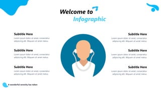 A wonderful serenity has taken
Welcome to
Infographic
Lorem ipsum dolor sit amet, consectetur
adipiscing elit. Aliquam sit amet metus.
Subtitle Here
Lorem ipsum dolor sit amet, consectetur
adipiscing elit. Aliquam sit amet metus.
Subtitle Here
Lorem ipsum dolor sit amet, consectetur
adipiscing elit. Aliquam sit amet metus.
Subtitle Here
Lorem ipsum dolor sit amet, consectetur
adipiscing elit. Aliquam sit amet metus.
Subtitle Here
Lorem ipsum dolor sit amet, consectetur
adipiscing elit. Aliquam sit amet metus.
Subtitle Here
Lorem ipsum dolor sit amet, consectetur
adipiscing elit. Aliquam sit amet metus.
Subtitle Here
 