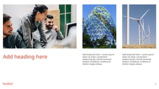 68
Add heading here
Add body text here - Lorem ipsum
dolor sit amet, consectetur
adipiscing elit, sed do eiusmod
tempor incididunt ut labore et
dolore magna aliqua.
Add body text here - Lorem ipsum
dolor sit amet, consectetur
adipiscing elit, sed do eiusmod
tempor incididunt ut labore et
dolore magna aliqua.
 