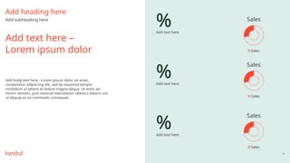 81
%
%
%
Add text here
Add text here
Add text here
Add text here –
Lorem ipsum dolor
Add heading here
Add subheading here
Add body text here - Lorem ipsum dolor sit amet,
consectetur adipiscing elit, sed do eiusmod tempor
incididunt ut labore et dolore magna aliqua. Ut enim ad
minim veniam, quis nostrud exercitation ullamco laboris nisi
ut aliquip ex ea commodo consequat.
Sales
Sales
Sales
Sales
Sales
Sales
 