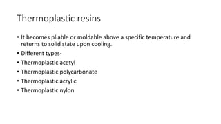 Thermoplastic Rpd Denture base considerations in rpd | PPTX