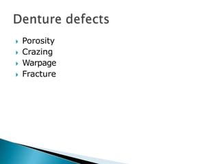 🞂​ Porosity
🞂​ Crazing
🞂​ Warpage
🞂​ Fracture
 