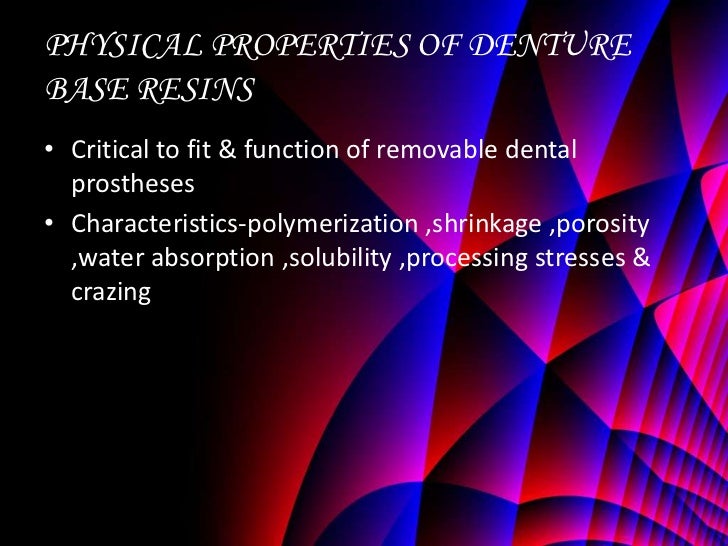 Denture base resins