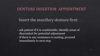 • ask patient if it is comfortable, identify areas of
discomfort for potential adjustment
• if there is any resistance to seating, proceed
immediately to next step
13
 