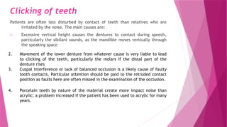 Tooth Click Ins Denture Insertion, Post insertion Instructions, Problem.pptx