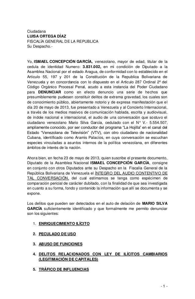 Carta De Denuncia Modelo - Kebaya Solo g