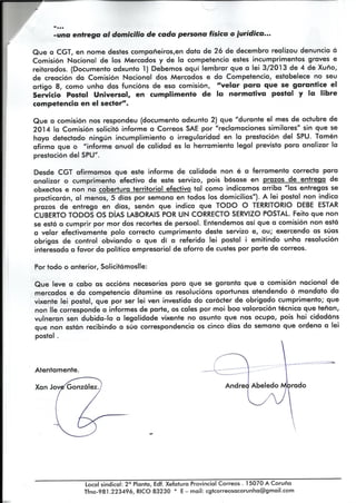 Denuncia valedor do pobo