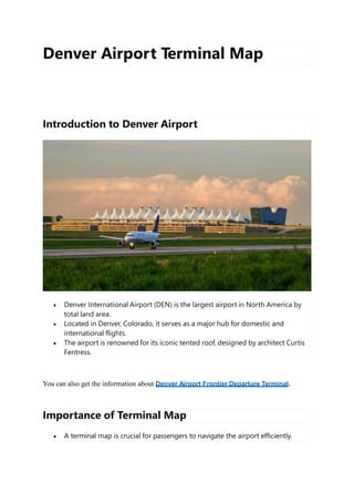 American Airlines Denver Airport Terminal | PDF