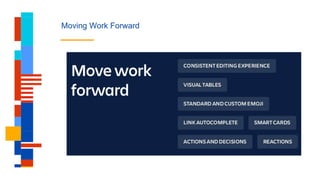 Moving Work Forward
 
