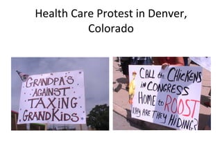 Health Care Protest in Denver, Colorado 