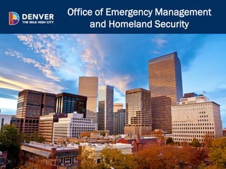 Office of Emergency Management
and Homeland Security
 