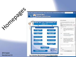 @ctrappe
#wcdenver13

 