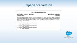 Experience Section
 