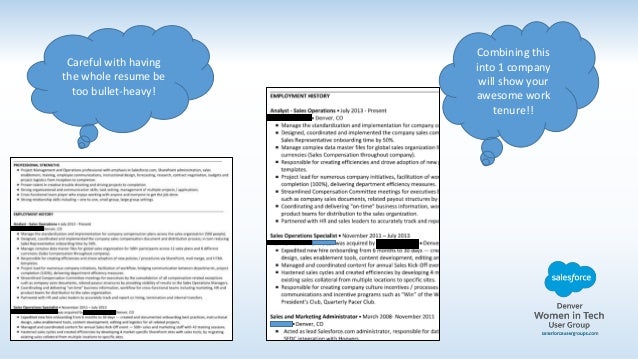 extreme salesforce resume makeover