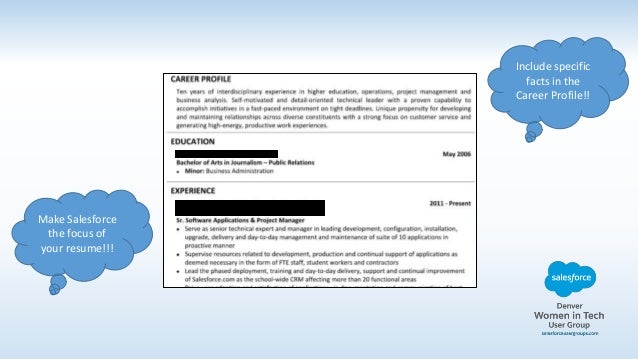 extreme salesforce resume makeover