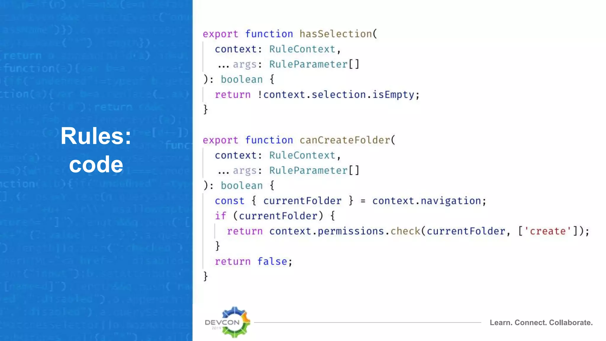 Learn. Connect. Collaborate.
Rules:
code
 