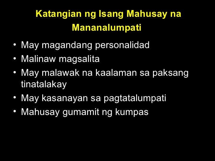 Mga Kahalagahan At Katangian Ng Isang Talumpati Mobile Legends