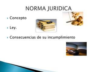  Concepto
 Ley.
 Consecuencias de su incumplimiento
 