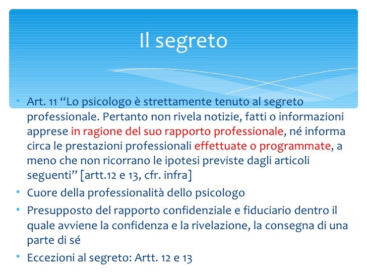 Quando Lo Psicologo Può Violare Il Segreto Professionale