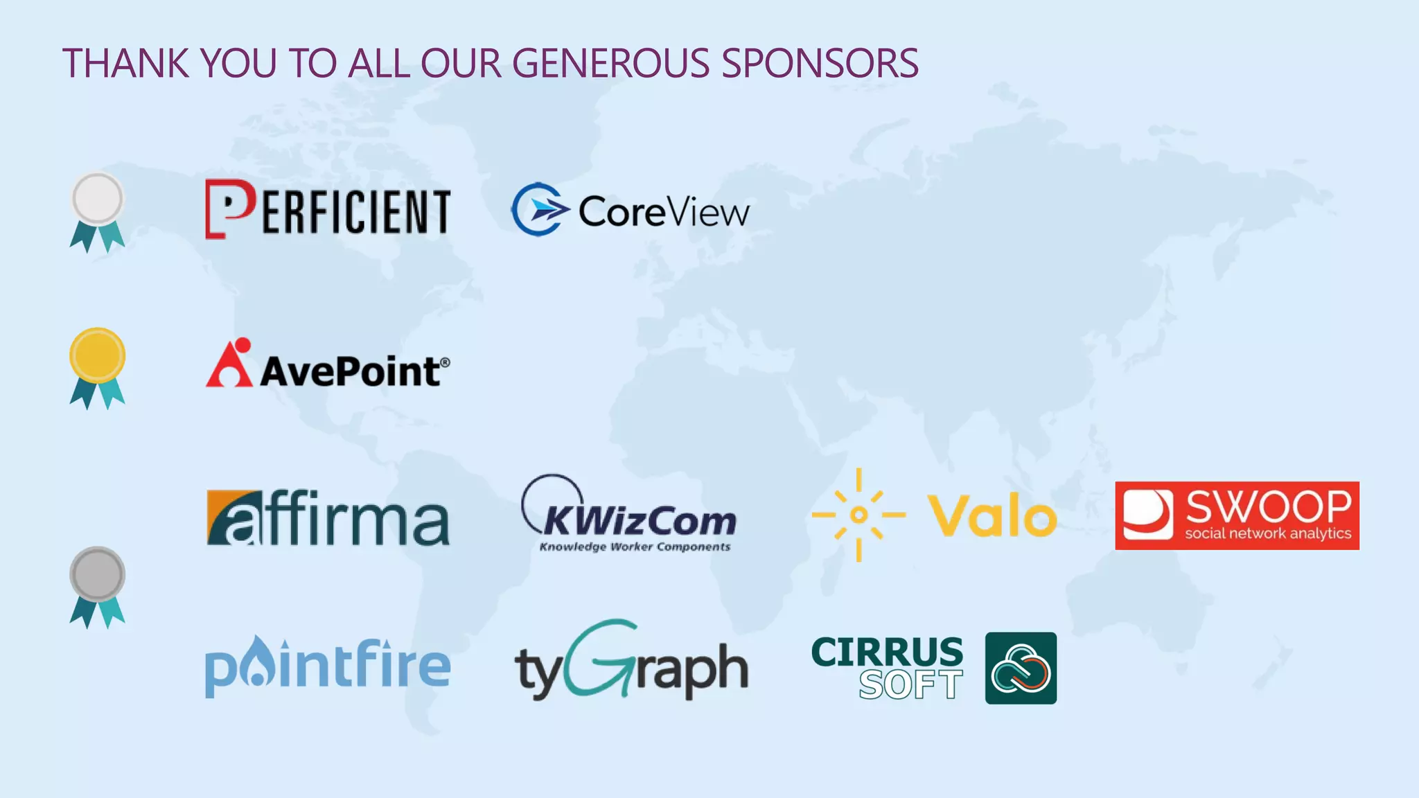 THANK YOU TO ALL OUR GENEROUS SPONSORS
 