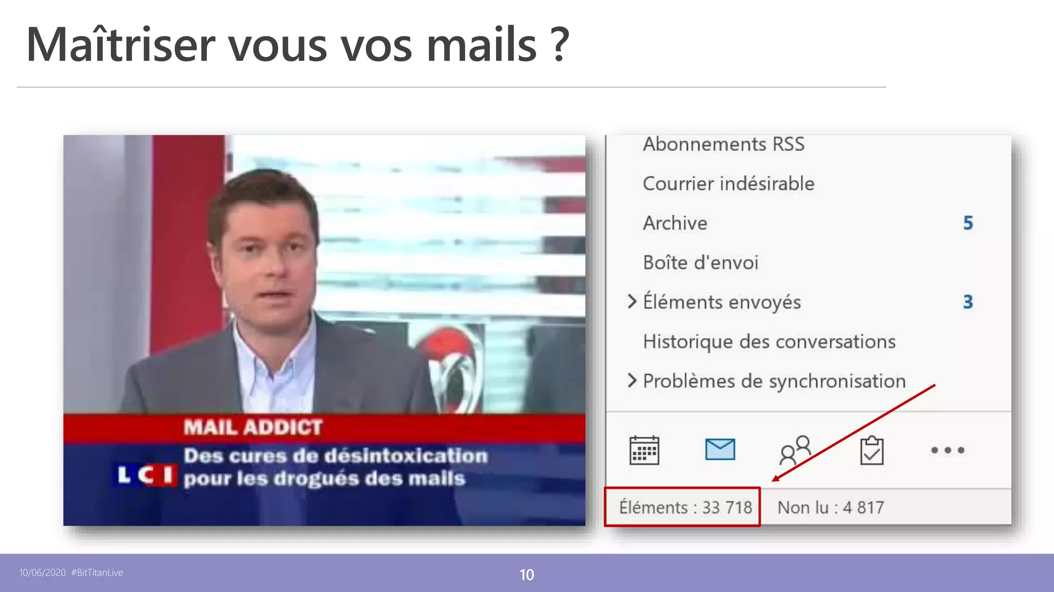 10/06/2020 #BitTitanLive 10
Maîtriser vous vos mails ?
 
