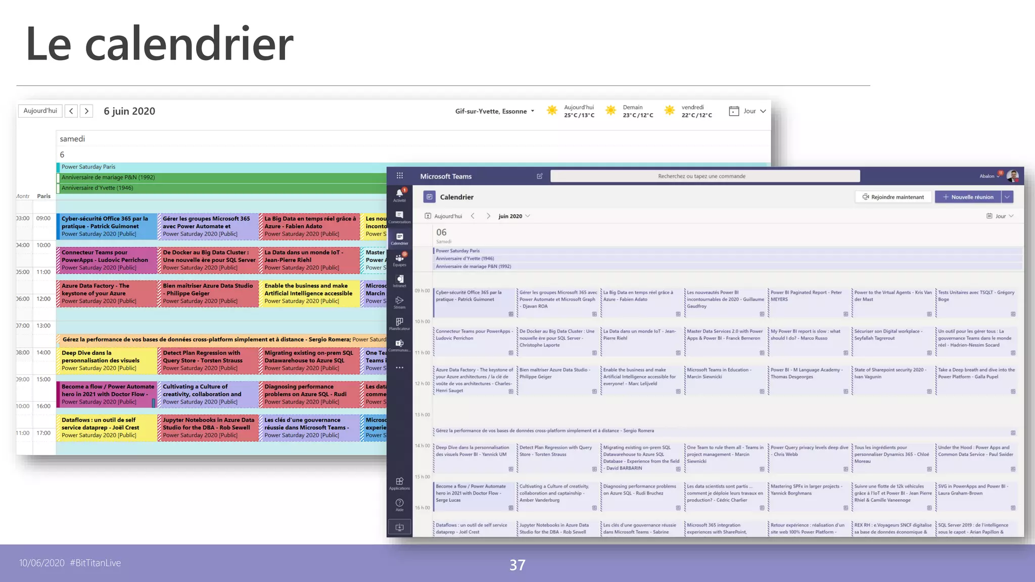 10/06/2020 #BitTitanLive 37
12/12/2019
Le calendrier
 