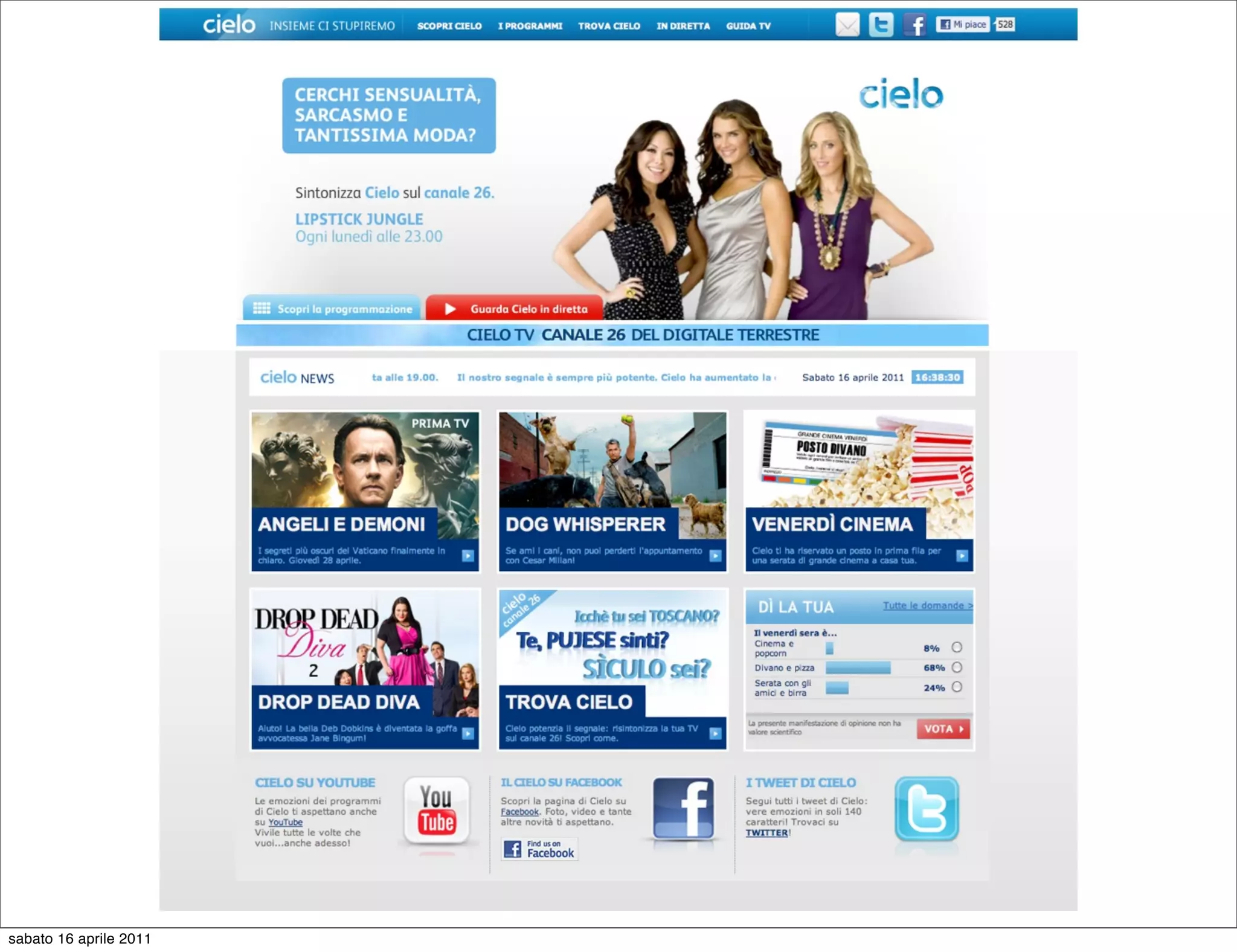 sabato 16 aprile 2011
 