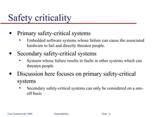 Depandability in Software Engineering SE16 | PPT