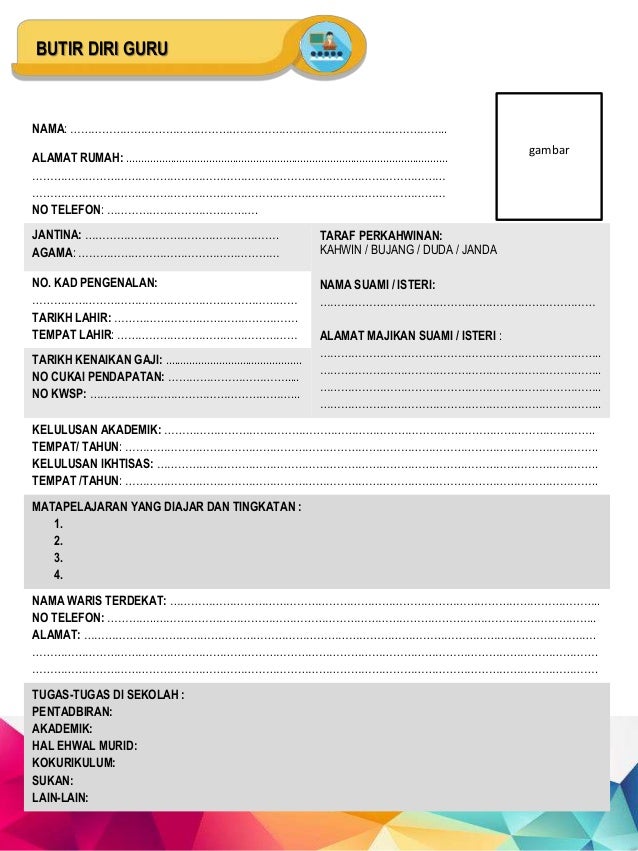 Depan Dan Butir Diri Guru Edit