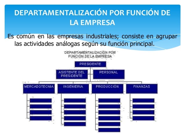 Departamentalizacion