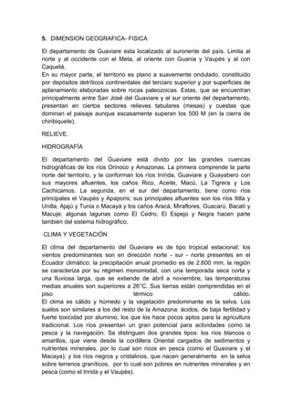 Departamento De Guaviare