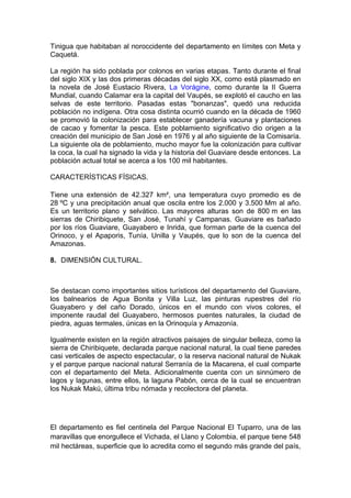 Departamento De Guaviare