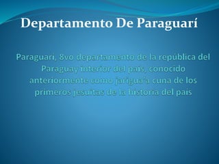Departamento De Paraguarí
 