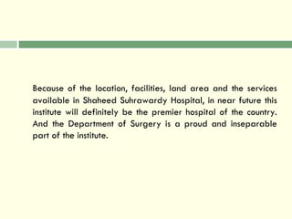 Department of Surgery, SSH and BKZMC