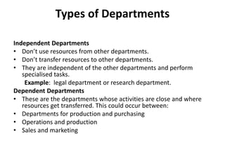Department Key Task Departmental Accounting with practical problem | PPTX