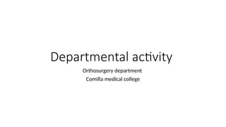 Departmental activityDepartmental activityDepartmental ...