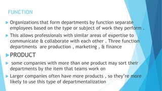 DEFINITION & TYPES.pptx of departments | PPT