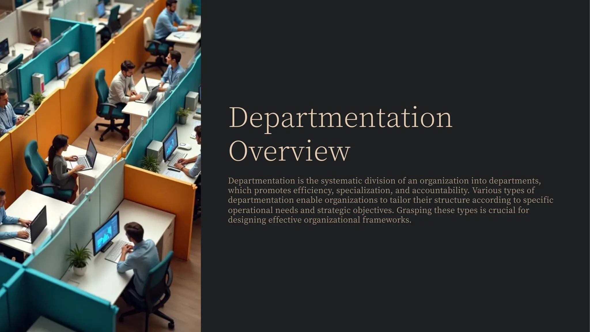 Departmentation Overview types of departmentation | PDF