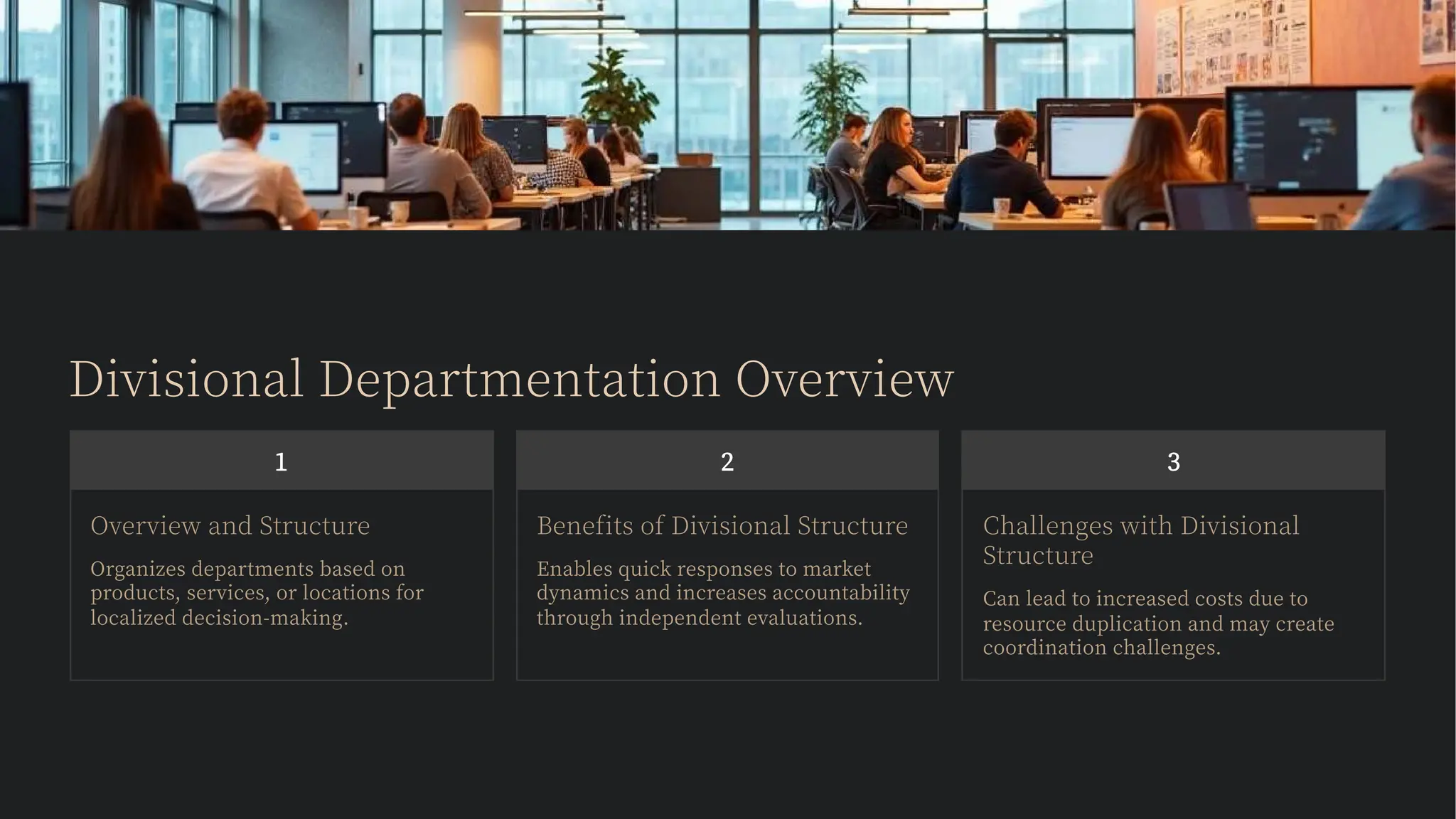 Departmentation Overview types of departmentation | PDF