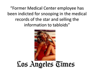 Department Head Hot Hipaa Topic Presentation