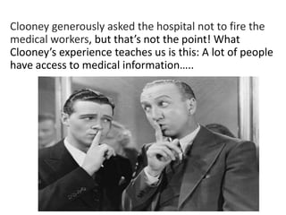 Department Head Hot Hipaa Topic Presentation