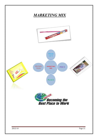 MARKETING MIX




                   PROD
                    UCT




          PROMO   MARKETING   PRICE
           TION     MIX




                   PLACE




2012-14                               Page 11
 