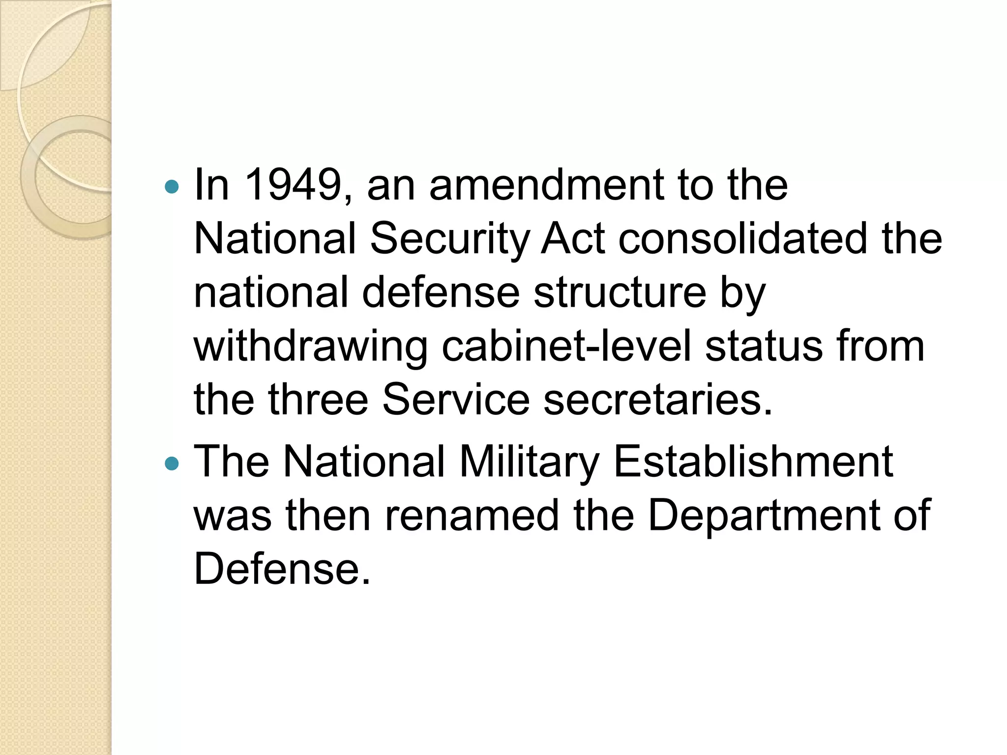 Department of defense presentation | PPTX