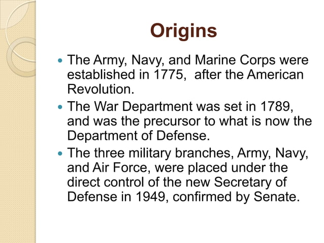 Department of defense presentation | PPTX | Business | Business and Finance